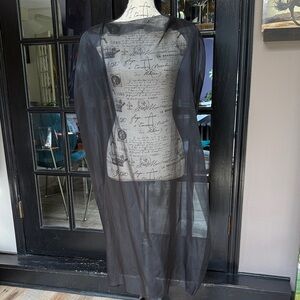 Yang Li Italian Transparent Silk Dress (Black)